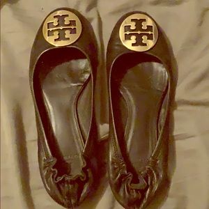 Tory Burch Black Reva Flats 9.5